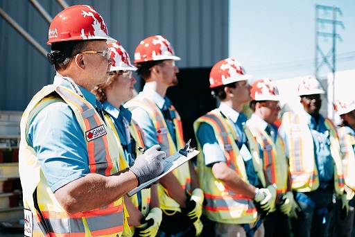 Gama Safety workers on site